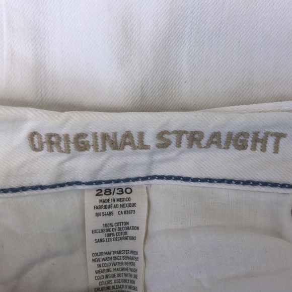 American Eagle Original Straight jeans in white 28/30 - Picture 4 of 7
